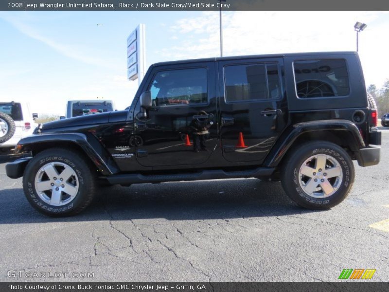 Black / Dark Slate Gray/Med Slate Gray 2008 Jeep Wrangler Unlimited Sahara