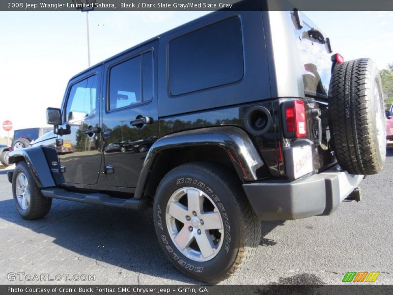 Black / Dark Slate Gray/Med Slate Gray 2008 Jeep Wrangler Unlimited Sahara
