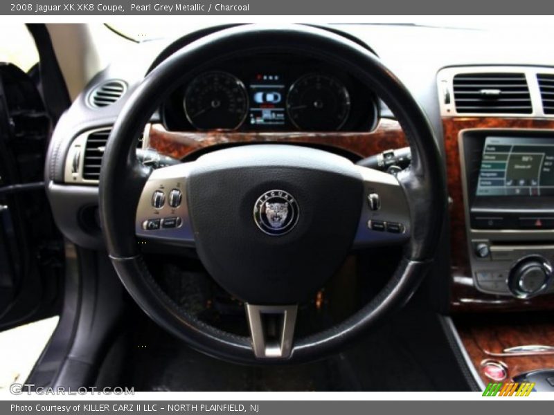 Pearl Grey Metallic / Charcoal 2008 Jaguar XK XK8 Coupe