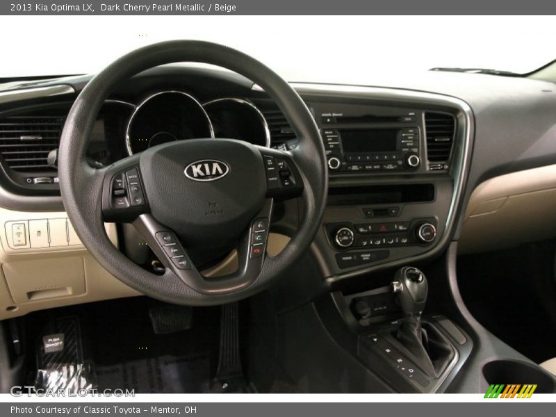 Dark Cherry Pearl Metallic / Beige 2013 Kia Optima LX