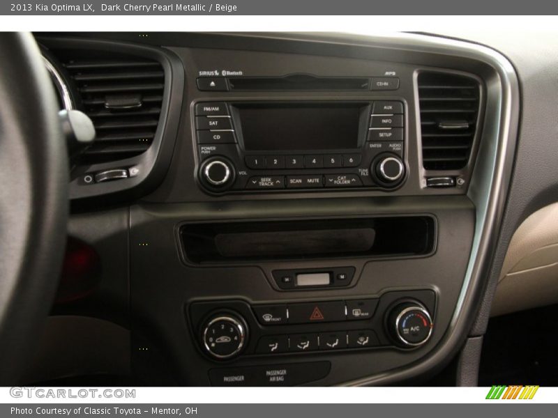 Dark Cherry Pearl Metallic / Beige 2013 Kia Optima LX