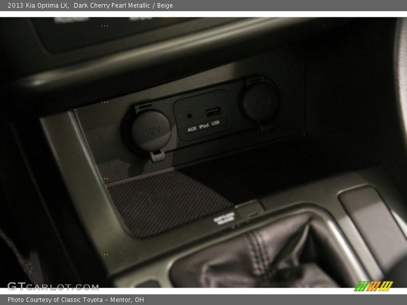 Dark Cherry Pearl Metallic / Beige 2013 Kia Optima LX