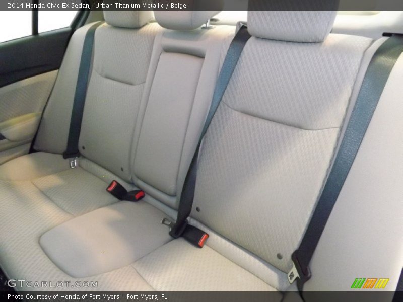 Urban Titanium Metallic / Beige 2014 Honda Civic EX Sedan