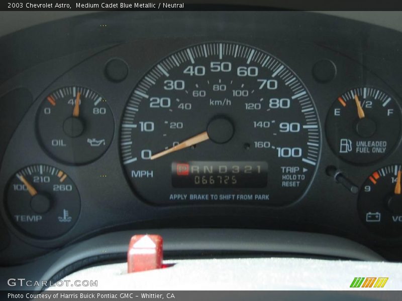 Medium Cadet Blue Metallic / Neutral 2003 Chevrolet Astro