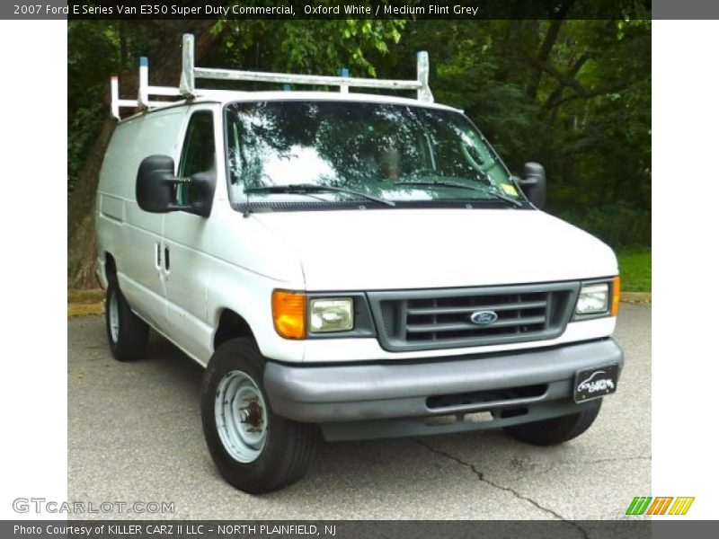 Oxford White / Medium Flint Grey 2007 Ford E Series Van E350 Super Duty Commercial