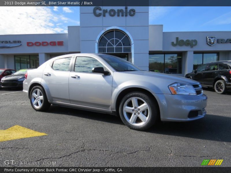 Billet Silver Metallic / Black 2013 Dodge Avenger SE
