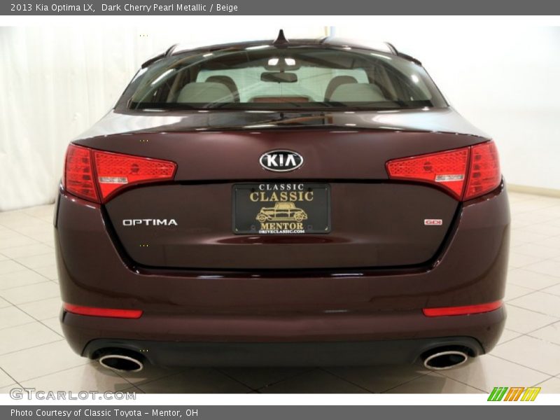 Dark Cherry Pearl Metallic / Beige 2013 Kia Optima LX