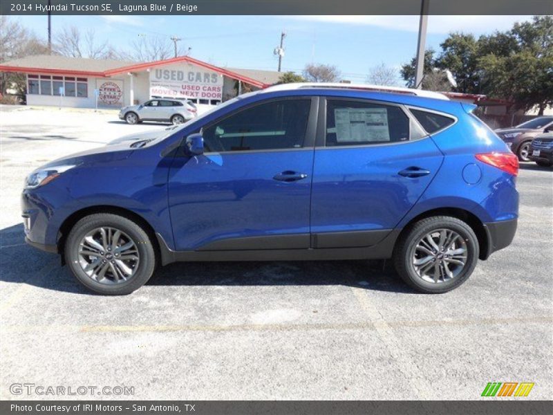 Laguna Blue / Beige 2014 Hyundai Tucson SE