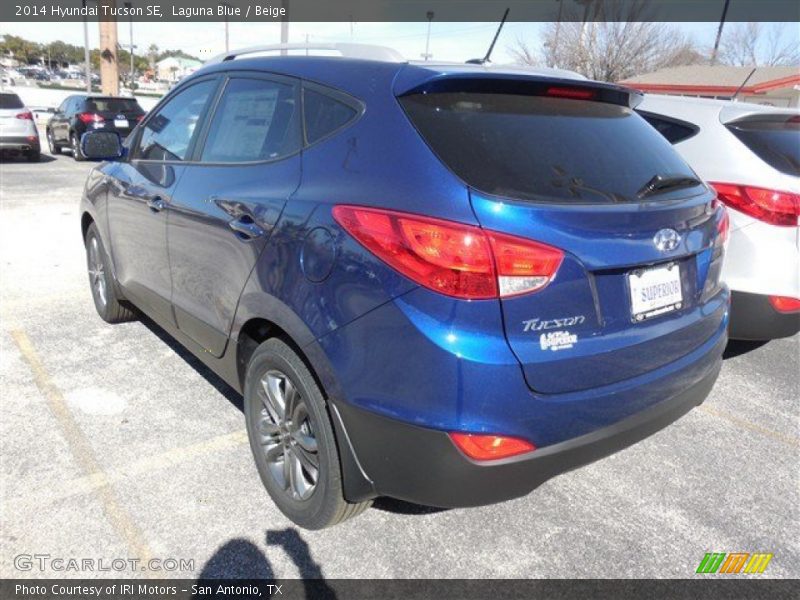 Laguna Blue / Beige 2014 Hyundai Tucson SE