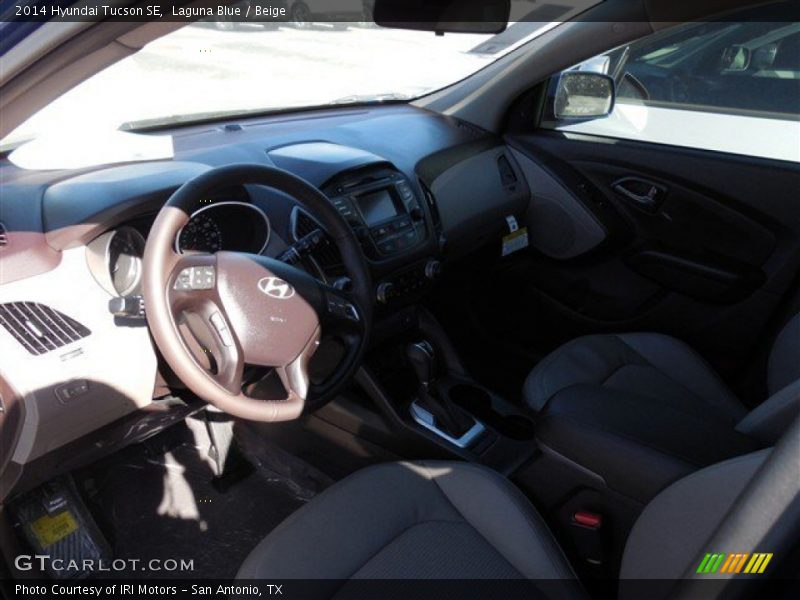 Laguna Blue / Beige 2014 Hyundai Tucson SE