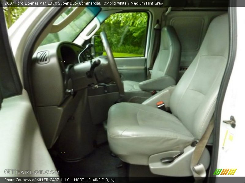 Oxford White / Medium Flint Grey 2007 Ford E Series Van E350 Super Duty Commercial