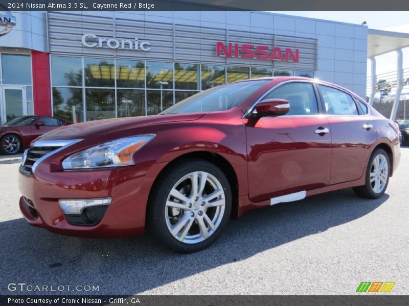 Cayenne Red / Beige 2014 Nissan Altima 3.5 SL