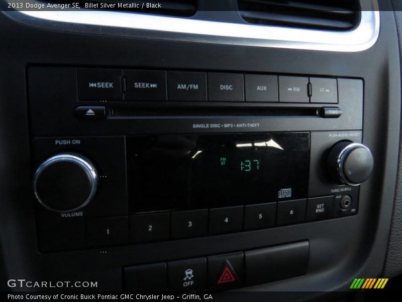 Billet Silver Metallic / Black 2013 Dodge Avenger SE