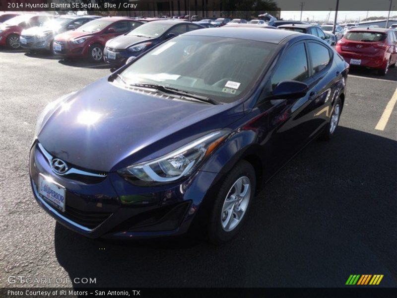 Blue / Gray 2014 Hyundai Elantra SE Sedan