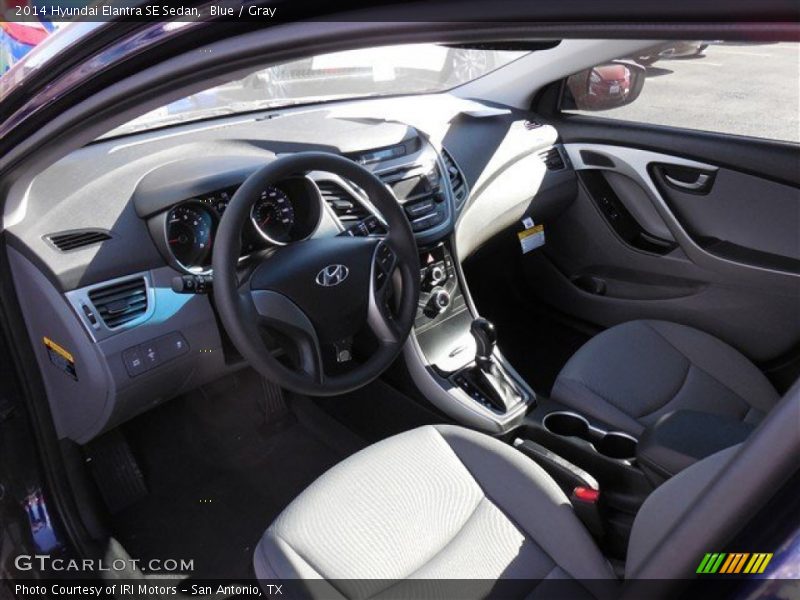 Gray Interior - 2014 Elantra SE Sedan 