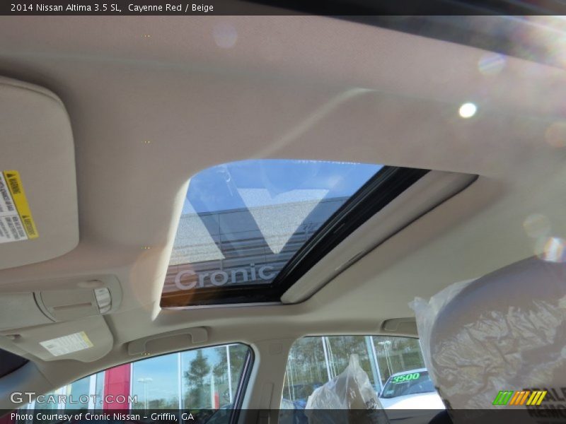 Cayenne Red / Beige 2014 Nissan Altima 3.5 SL