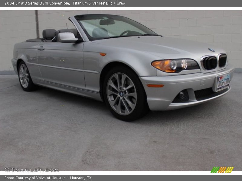 Titanium Silver Metallic / Grey 2004 BMW 3 Series 330i Convertible