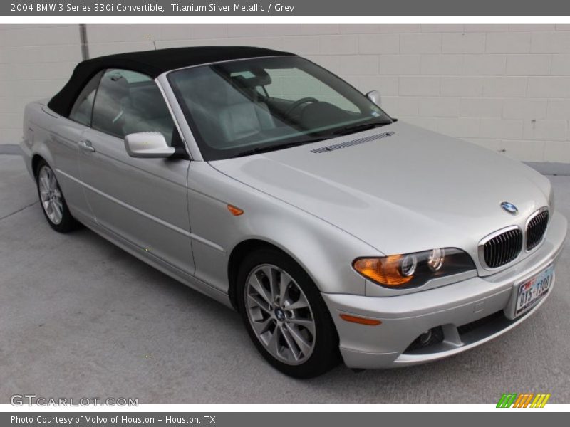 Titanium Silver Metallic / Grey 2004 BMW 3 Series 330i Convertible