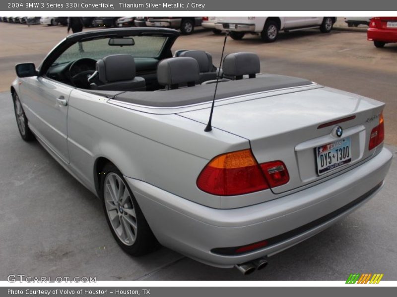 Titanium Silver Metallic / Grey 2004 BMW 3 Series 330i Convertible