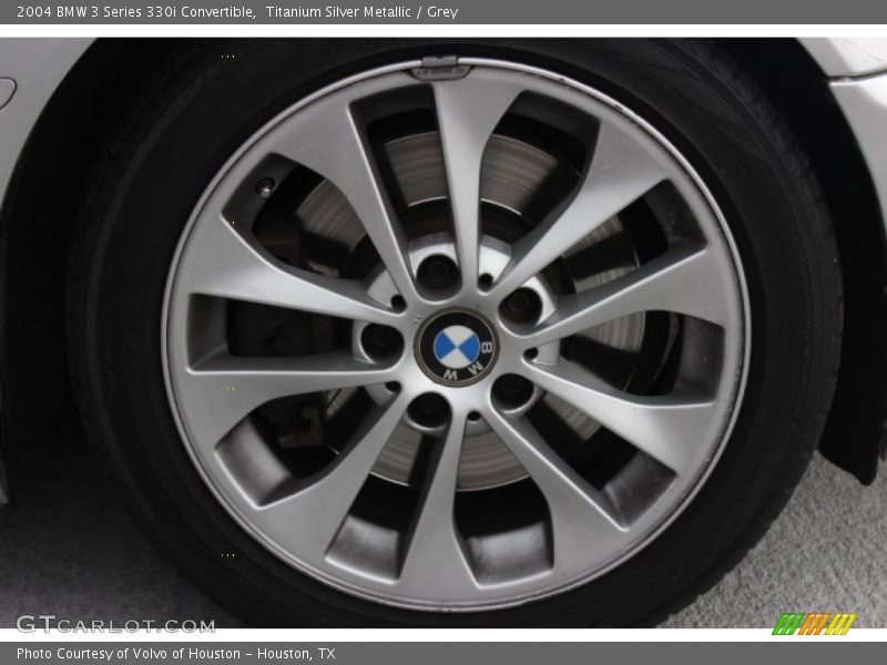 Titanium Silver Metallic / Grey 2004 BMW 3 Series 330i Convertible