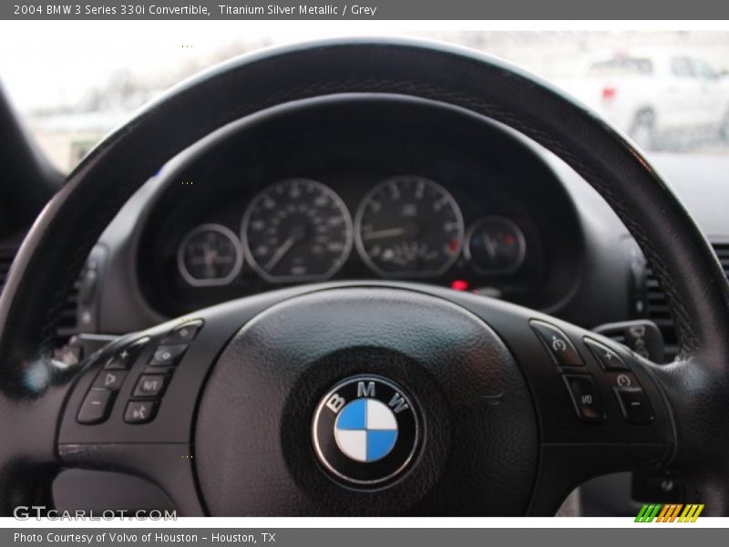 Titanium Silver Metallic / Grey 2004 BMW 3 Series 330i Convertible