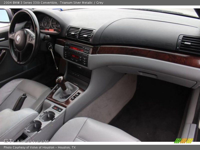 Titanium Silver Metallic / Grey 2004 BMW 3 Series 330i Convertible