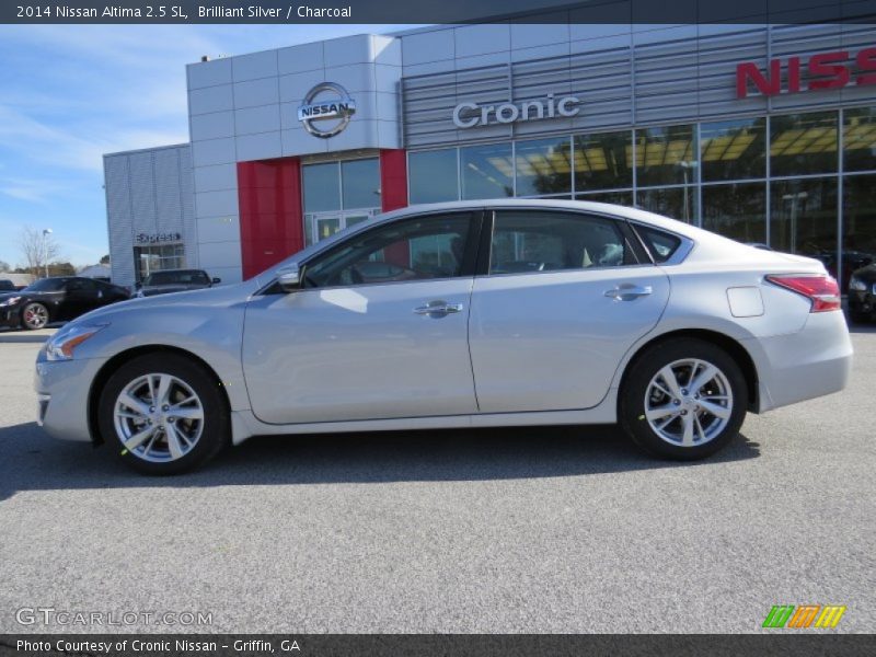 Brilliant Silver / Charcoal 2014 Nissan Altima 2.5 SL