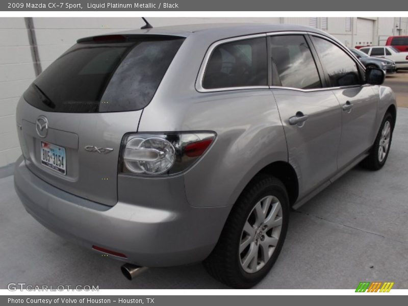 Liquid Platinum Metallic / Black 2009 Mazda CX-7 Sport