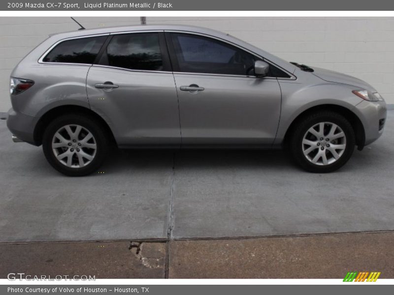 Liquid Platinum Metallic / Black 2009 Mazda CX-7 Sport