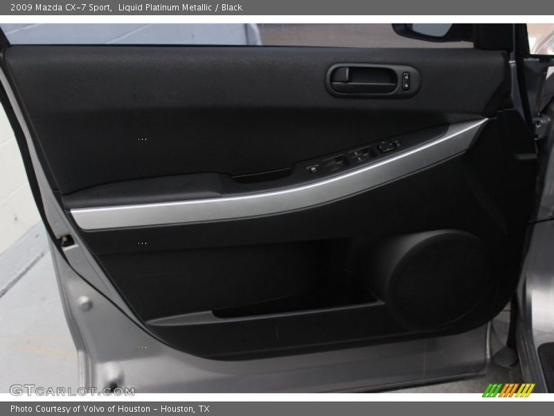 Liquid Platinum Metallic / Black 2009 Mazda CX-7 Sport