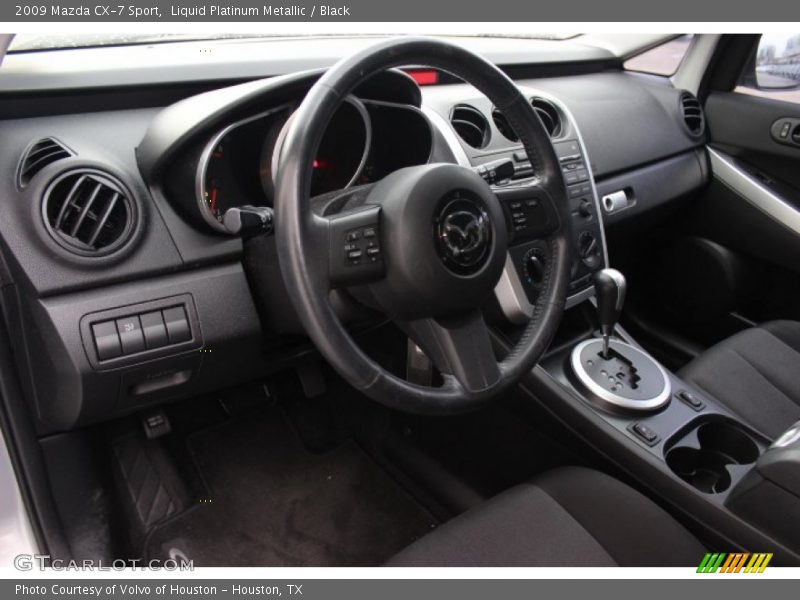 Liquid Platinum Metallic / Black 2009 Mazda CX-7 Sport