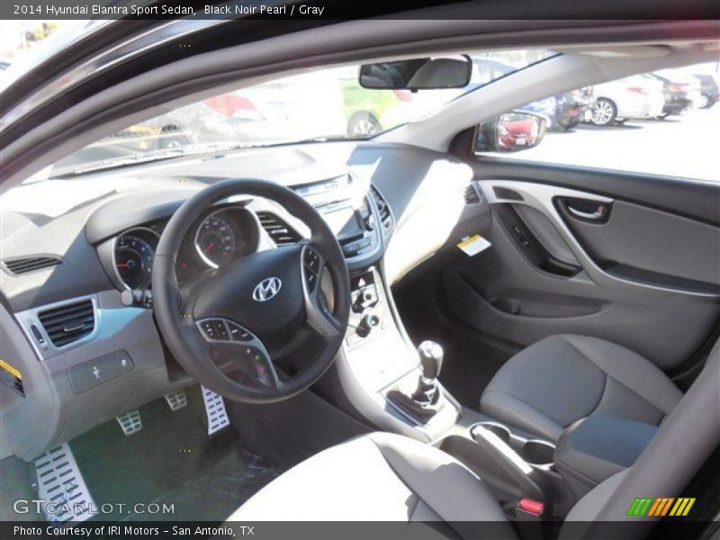 Gray Interior - 2014 Elantra Sport Sedan 