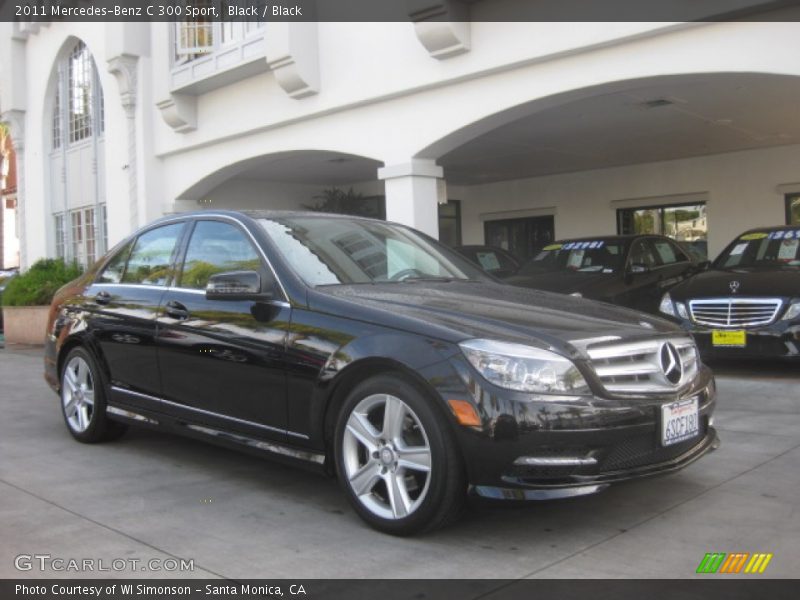 Black / Black 2011 Mercedes-Benz C 300 Sport