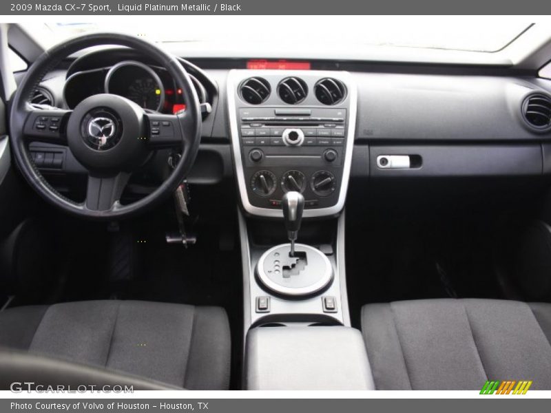 Liquid Platinum Metallic / Black 2009 Mazda CX-7 Sport