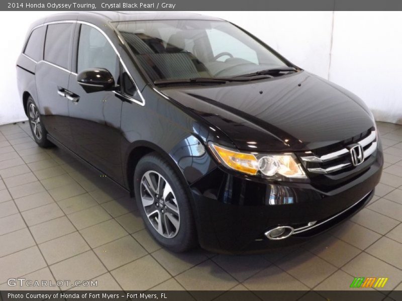 Crystal Black Pearl / Gray 2014 Honda Odyssey Touring