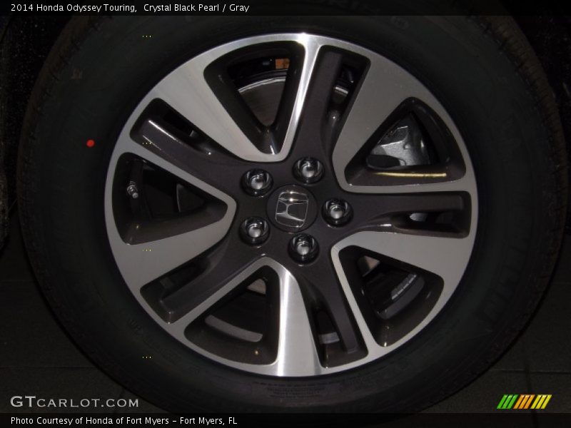 Crystal Black Pearl / Gray 2014 Honda Odyssey Touring