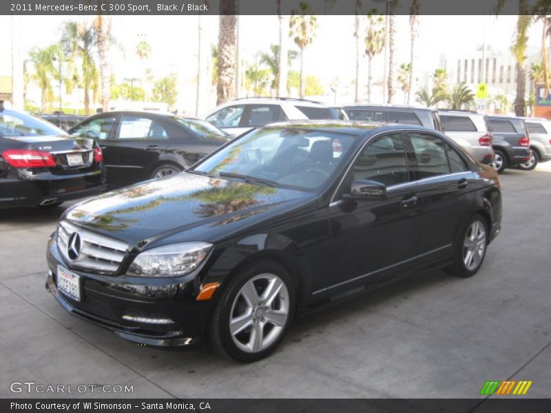Black / Black 2011 Mercedes-Benz C 300 Sport