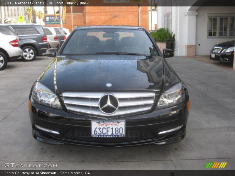 Black / Black 2011 Mercedes-Benz C 300 Sport