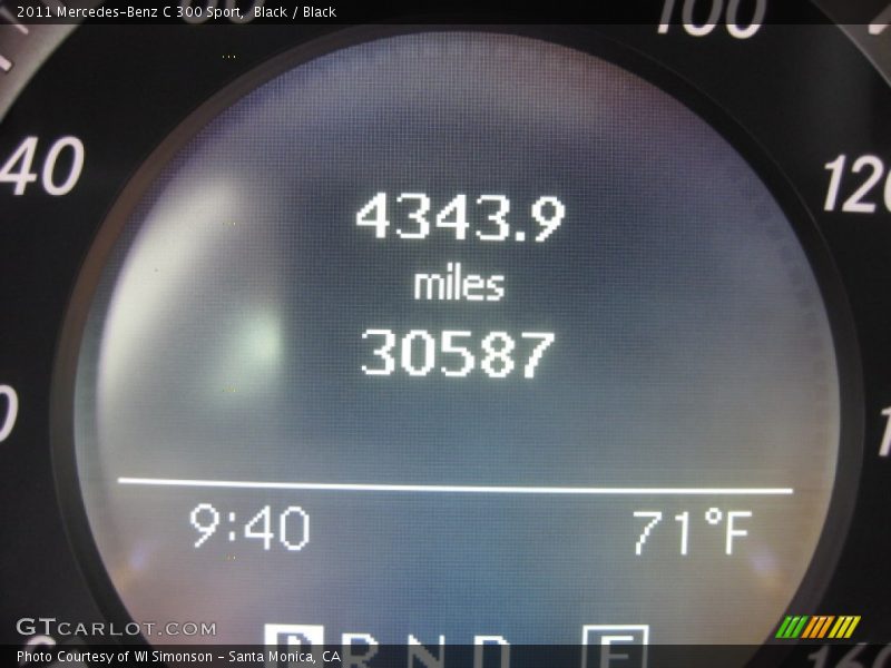 Black / Black 2011 Mercedes-Benz C 300 Sport