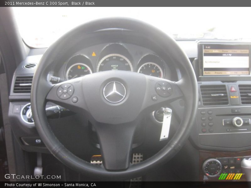Black / Black 2011 Mercedes-Benz C 300 Sport