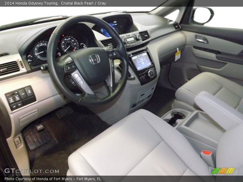 Crystal Black Pearl / Gray 2014 Honda Odyssey Touring