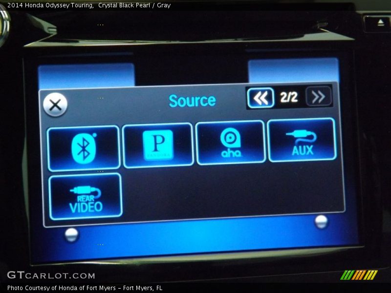 Crystal Black Pearl / Gray 2014 Honda Odyssey Touring