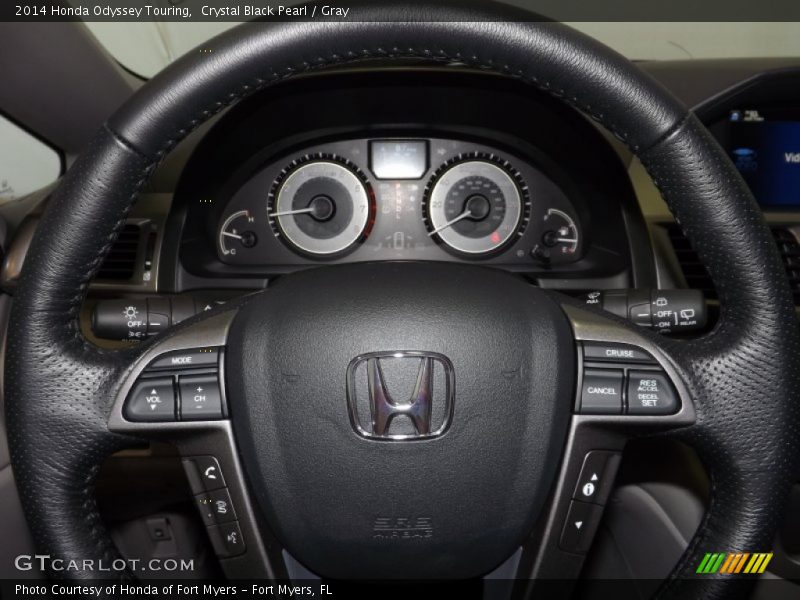 Crystal Black Pearl / Gray 2014 Honda Odyssey Touring