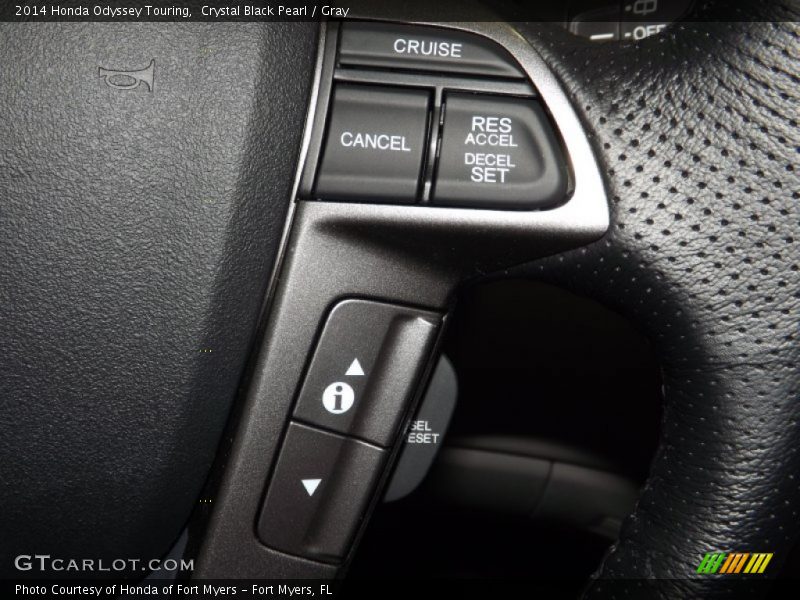 Crystal Black Pearl / Gray 2014 Honda Odyssey Touring