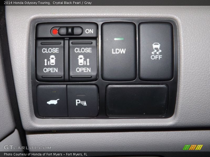Crystal Black Pearl / Gray 2014 Honda Odyssey Touring