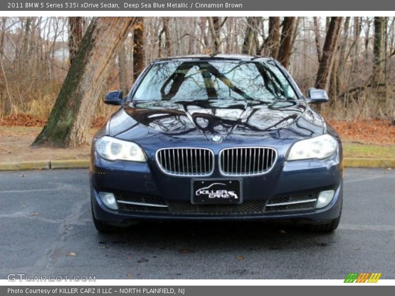 Deep Sea Blue Metallic / Cinnamon Brown 2011 BMW 5 Series 535i xDrive Sedan
