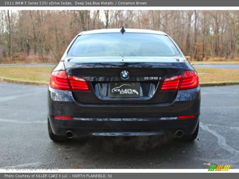 Deep Sea Blue Metallic / Cinnamon Brown 2011 BMW 5 Series 535i xDrive Sedan