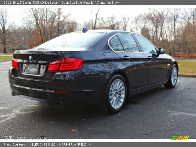 Deep Sea Blue Metallic / Cinnamon Brown 2011 BMW 5 Series 535i xDrive Sedan