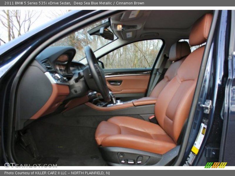 Deep Sea Blue Metallic / Cinnamon Brown 2011 BMW 5 Series 535i xDrive Sedan