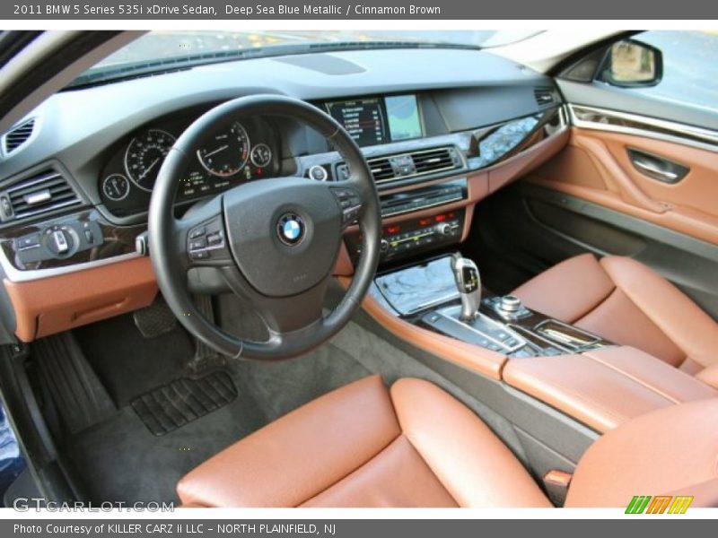 Deep Sea Blue Metallic / Cinnamon Brown 2011 BMW 5 Series 535i xDrive Sedan
